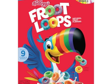 Kellogg s Froot Loops Original Breakfast Cereal, Mega Size, 24.7 oz Box Fashion