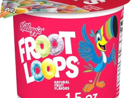 Kellogg s Froot Loops Original Cold Breakfast Cereal, Single Serve, 1.5 oz Cup Online