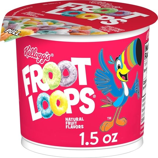 Kellogg s Froot Loops Original Cold Breakfast Cereal, Single Serve, 1.5 oz Cup Online