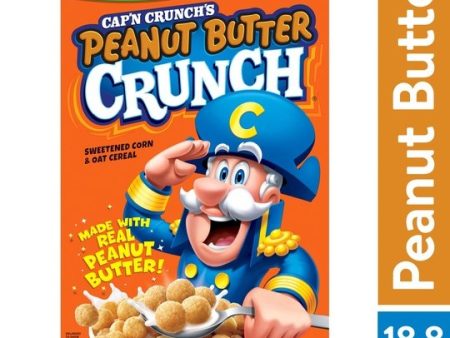 Cap n Crunch s Cereal, Peanut Butter Crunch, Family Size, 18.8 oz on Sale