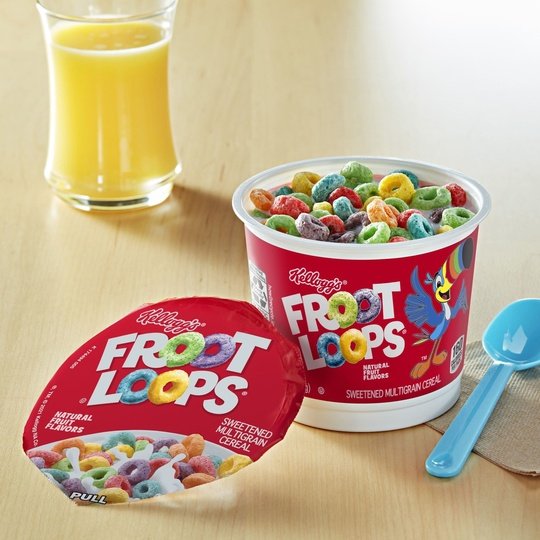 Kellogg s Froot Loops Original Cold Breakfast Cereal, Single Serve, 1.5 oz Cup Online