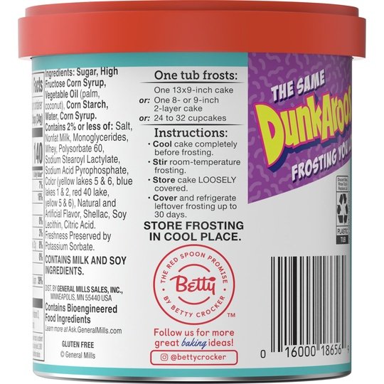 Betty Crocker Dunkaroos Vanilla Frosting with Rainbow Sprinkles, 16 oz Hot on Sale