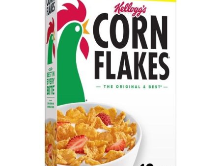 Kellogg s Corn Flakes Original Breakfast Cereal, Family Size, 18 oz Box Hot on Sale