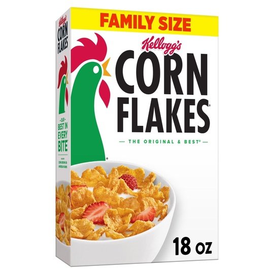 Kellogg s Corn Flakes Original Breakfast Cereal, Family Size, 18 oz Box Hot on Sale