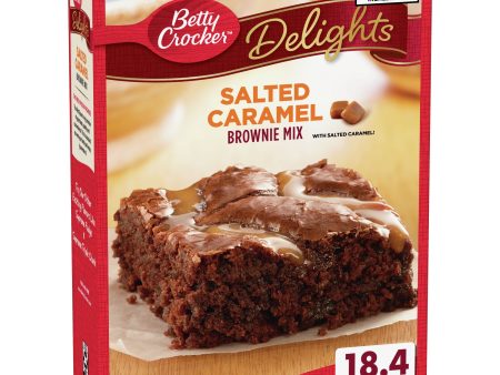 Betty Crocker Delights Salted Caramel Brownie Mix, 18.4 oz. Cheap