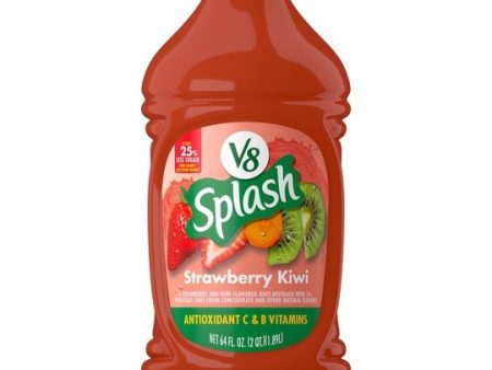 V8 Splash Strawberry Kiwi Flavored Juice Beverage, 64 fl oz Bottle Online Hot Sale