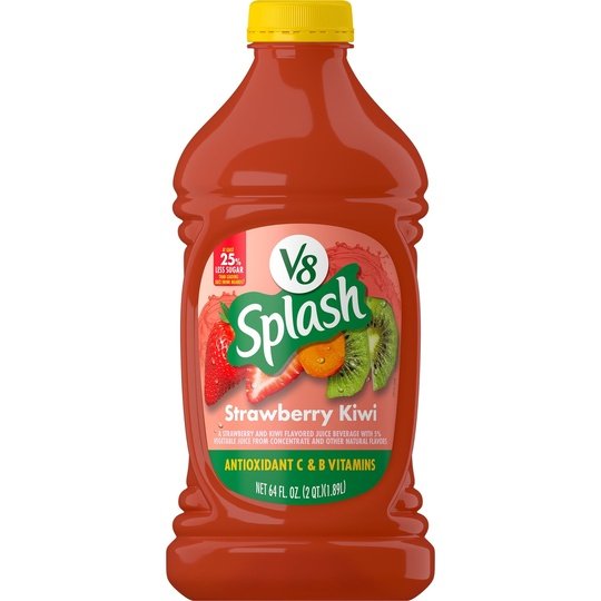 V8 Splash Strawberry Kiwi Flavored Juice Beverage, 64 fl oz Bottle Online Hot Sale