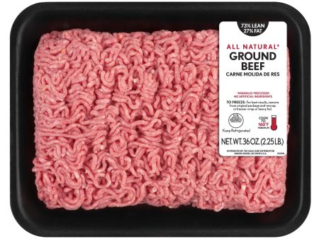 All Natural* 73% Lean 27% Fat Ground Beef, 2.25 lb Tray Sale