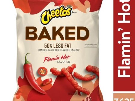 Cheetos Baked Flamin  Hot Cheese Flavored Snacks, 7.625 oz Bag Fashion