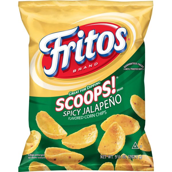 Fritos Scoops Spicy Jalapeno Flavored Corn Chips, 9.25 oz Bag Sale