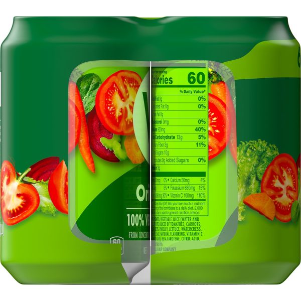 V8 Original 100% Vegetable Juice, 11.5 fl oz Can (Pack of 6) Online Hot Sale