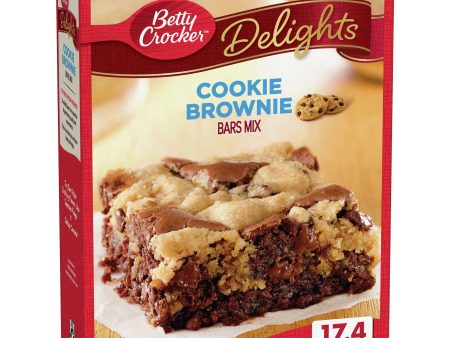 Betty Crocker Delights Cookie Brownie Bar Mix, 17.4 oz. Discount