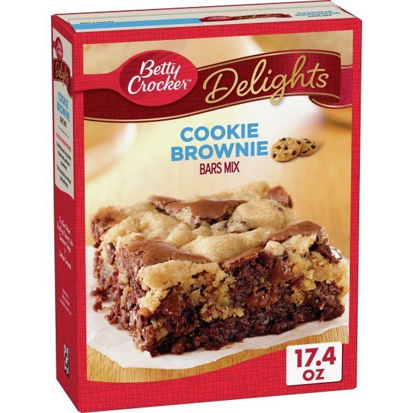 Betty Crocker Delights Cookie Brownie Bar Mix, 17.4 oz. Discount