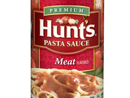 Hunt s Meat Flavored Pasta Sauce, 100% Natural Tomato Sauce, Spaghetti Sauce, 24 oz Can Online now