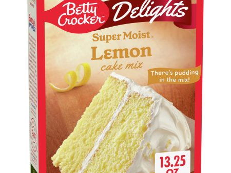 Betty Crocker Delights Super Moist Lemon Cake Mix, 13.25 oz. Fashion