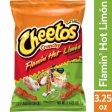 Cheetos Crunchy Flamin  Hot Limon Cheese Flavored Snack Chips, 3.25 oz Bag Online now