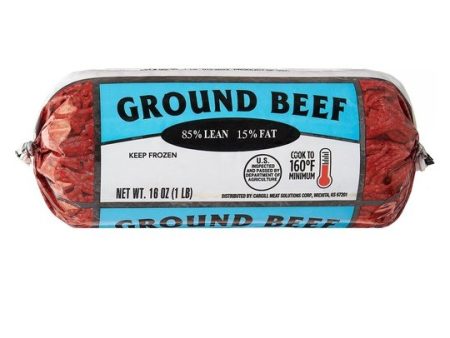 85% Lean 15% Fat Ground Beef Roll, 1lb (Frozen) Online now