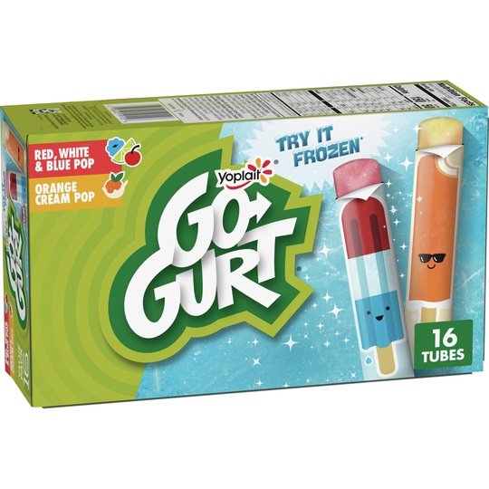 Go-GURT Kids Fat Free Yogurt Variety Pack, 16 Ct, 2 OZ Yogurt Tubes For Cheap