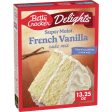 Betty Crocker Delights Super Moist French Vanilla Flavored Cake Mix, 13.25 oz For Cheap