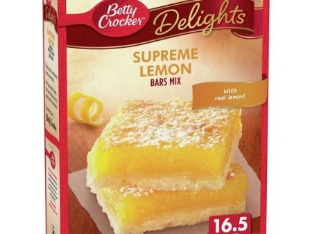 Betty Crocker Delights Supreme Lemon Bars Mix, 16.5 oz. Supply