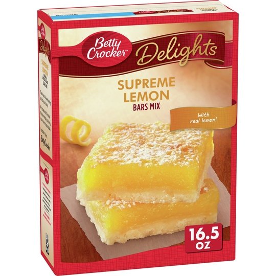 Betty Crocker Delights Supreme Lemon Bars Mix, 16.5 oz. Supply