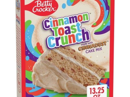 Betty Crocker Cinnamon Toast Crunch Cake Mix, Made with Cinnadust, 13.25 oz For Cheap