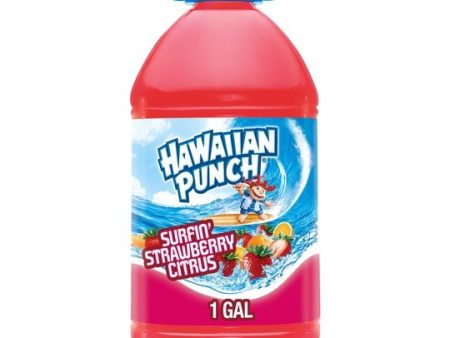 Hawaiian Punch Surfin  Strawberry Citrus Juice, 1 Gal, Bottle Supply