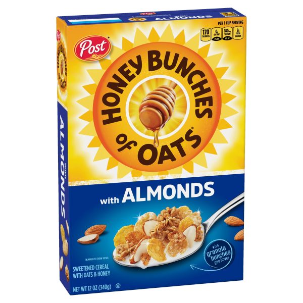 Post Honey Bunches of Oats with Almonds Breakfast Cereal, 12 OZ Box Supply