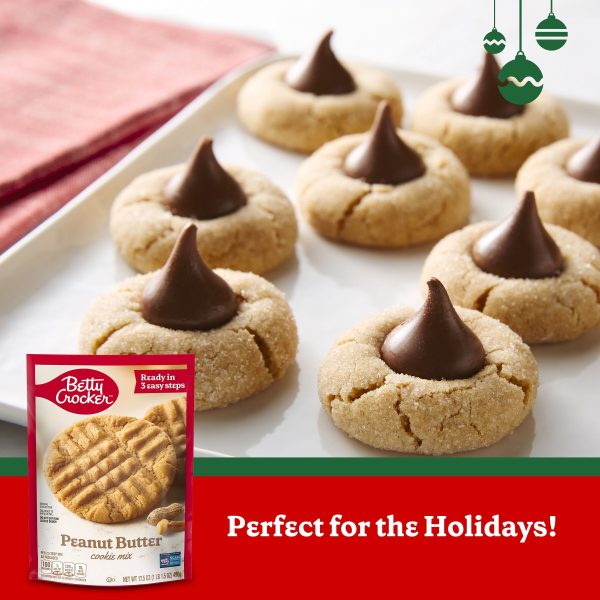 Betty Crocker Peanut Butter Cookies, Cookie Baking Mix, 17.5 oz Hot on Sale