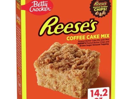 Betty Crocker REESE S Peanut Butter Coffee Cake Mix with Streusel Topping, 14.2 oz For Cheap