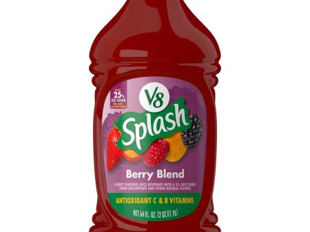 V8 Splash Berry Blend Flavored Juice Beverage, 64 fl oz Bottle Sale