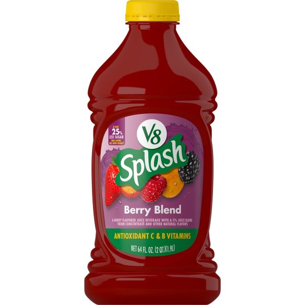 V8 Splash Berry Blend Flavored Juice Beverage, 64 fl oz Bottle Sale