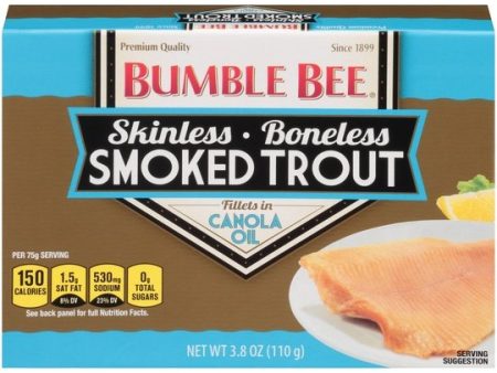 Bumble Bee Skinless & Boneless Smoked Trout Fillets, 3.8 oz Can Discount