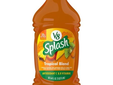 V8 Splash Tropical Fruit Blend Juice Beverage, 64 fl oz Bottle Fashion