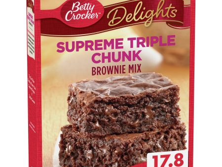 Betty Crocker Delights Triple Chunk Supreme Brownie Mix, 17.8 oz Cheap