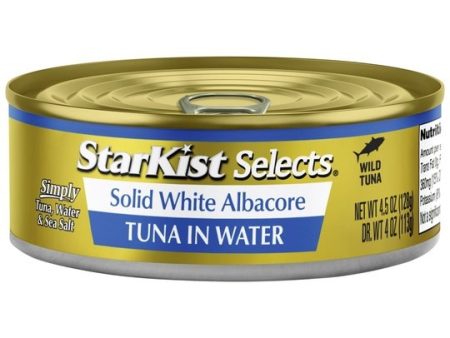 StarKist Selects Solid White Albacore Tuna in Water, 4.5 oz Supply