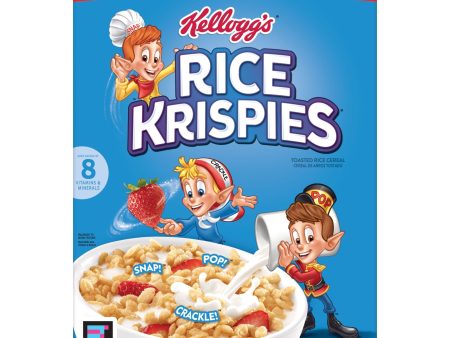 Kellogg s Rice Krispies Original Cold Breakfast Cereal, Mega Size, 25.2 oz Box Online Sale