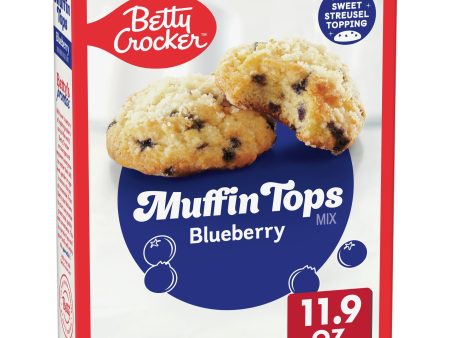 Betty Crocker Muffin Tops Mix, Blueberry, With Topping, 11.9 oz Online Sale