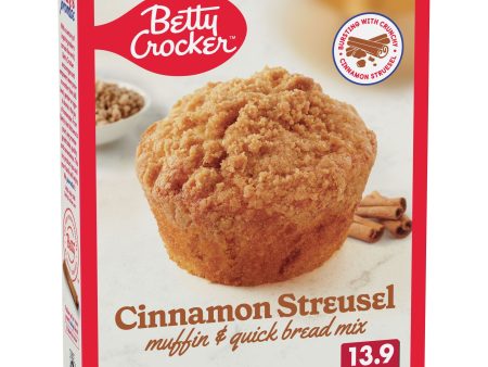 Betty Crocker Cinnamon Streusel Muffin and Quick Bread Mix, 13.9 oz. Cheap