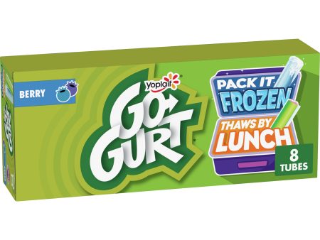 Go-GURT Berry Kids Fat Free Yogurt, Gluten Free, 2 oz. Yogurt Tubes (8 Count) Online