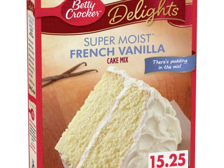 Betty Crocker Super Moist French Vanilla Cake Mix, 15.25 oz. Supply