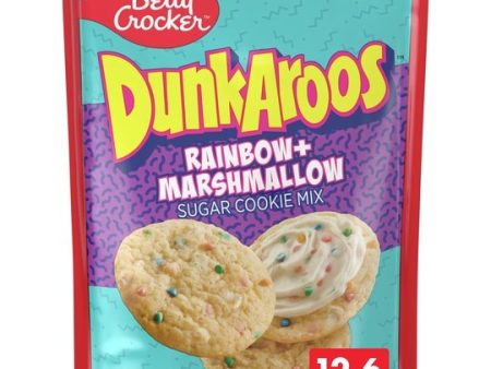 Betty Crocker Dunkaroos Sugar Cookie Mix, Rainbow + Marshmallow, 12.6 oz Online Hot Sale