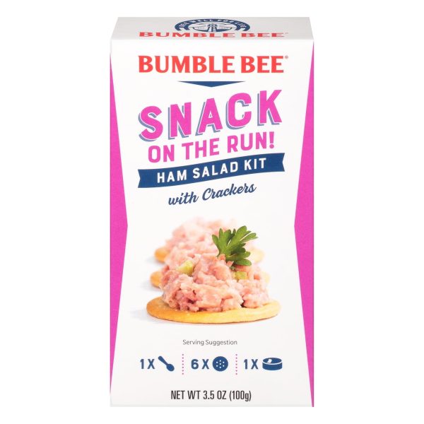 Bumble Bee Snack On The Run Ham Salad with Crackers Kit, 3.5 oz For Sale