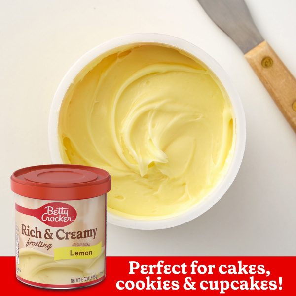 Betty Crocker Gluten Free Rich and Creamy Lemon Frosting, 16 oz. on Sale