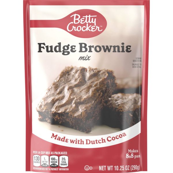 Betty Crocker Ready to Bake Fudge Brownie Baking Mix, 10.25 oz. For Discount