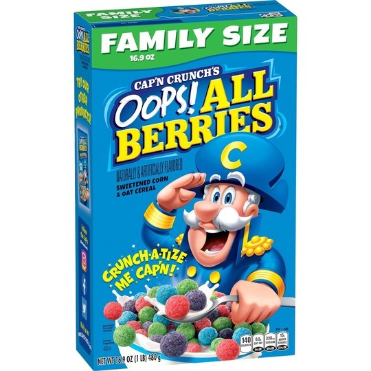 Cap n Crunch Cereal Oops All Berries Cereal, 16.9 oz Cheap