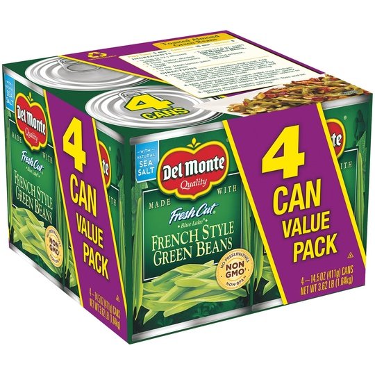 (4 Cans) Del Monte French Style Green Beans, 14.5 oz Can Online now