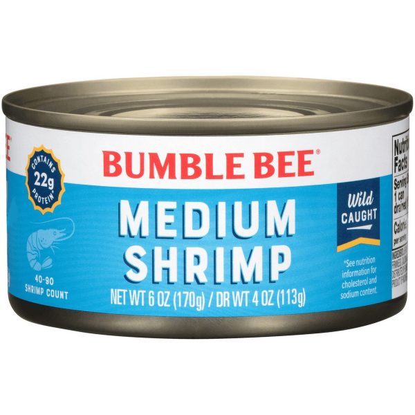 Bumble Bee Medium Shrimp, 6 oz can Online Sale