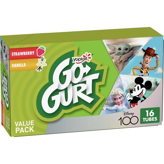 Go-Gurt Disney s Frozen Gluten Free Strawberry and Vanilla Yogurt Tubes 16 Count Supply