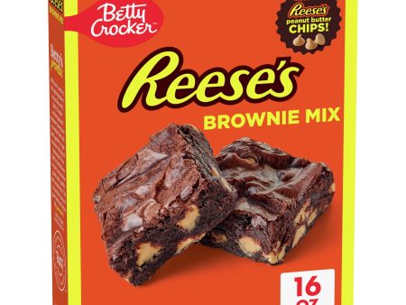 Betty Crocker REESE S Brownie Mix With REESEâS Peanut Butter Chips, 16 oz Supply